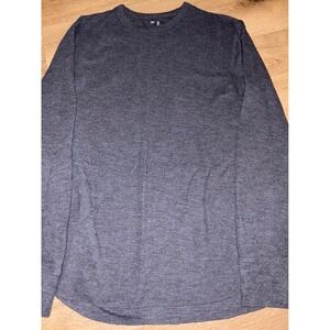 Gap Men's Long Sleeve Crew Neck Shirt Dark Gray Size L